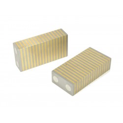 Blocchetti a V per mandrini laminati 100 x 50 x 25 - 2 pezzi per mandrini magnetici