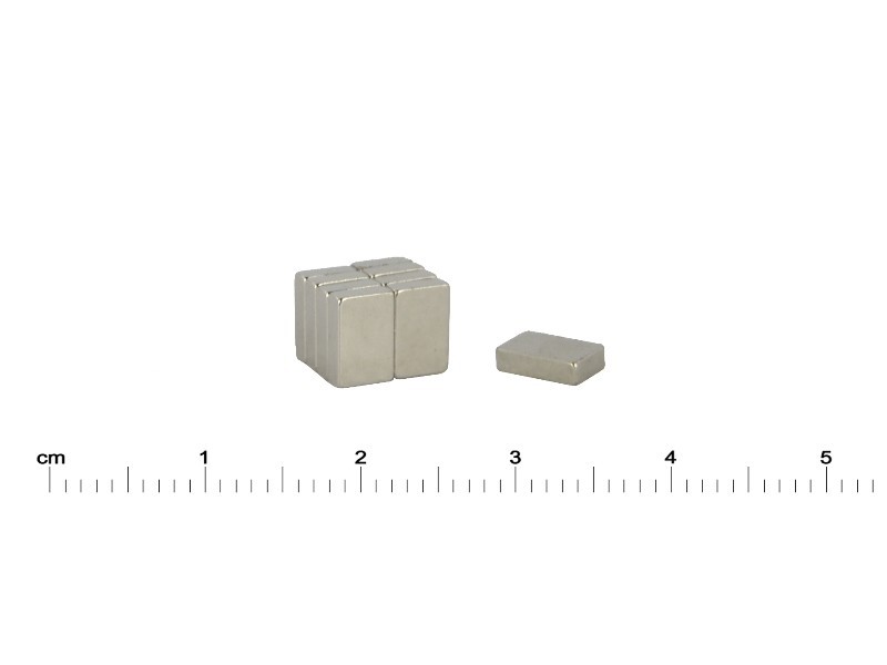 7 x 5 x 2 / N38 - Neodymium magneet (NdFeB)