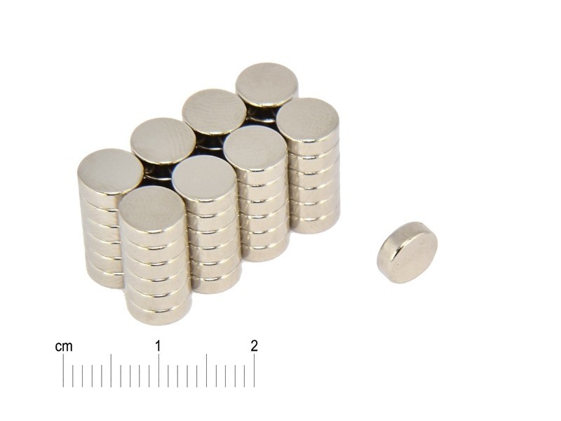 D7 x 2,5 / N38 - Neodymium magnet (NdFeB)