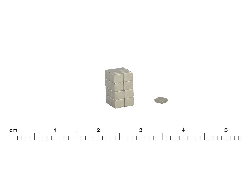 3 x 2,5 x 1 / N38 - Neodīma magnēts (NdFeB)