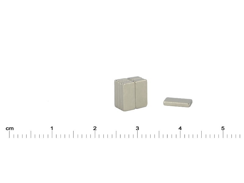 8 x 4 x 1,2 / N38 - íman de neodímio (NdFeB)