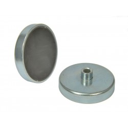 Magnet korpuses, läbimõõt 63 mm, kruvipesaga M8 - ferriit