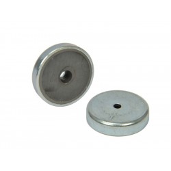 25 mm skersmens magnetas korpuse, su skyle plokščiagalviui varžtui, feritinis