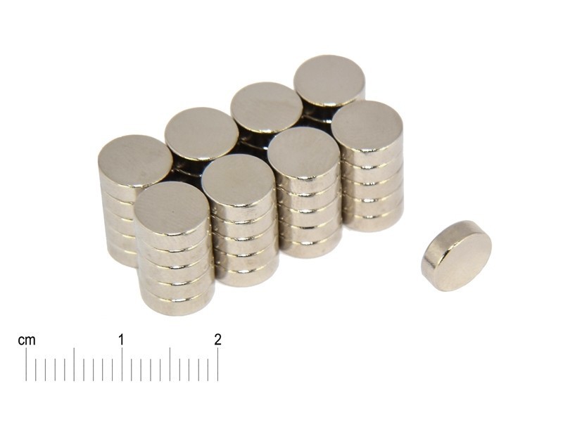 D8 x 2,6 / N38 - neodimio magnetas (NdFeB)