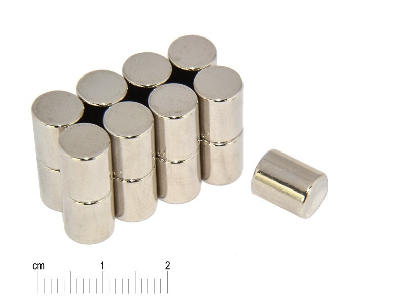 D8 x 10 / N38 - Neodymium magneet (NdFeB)