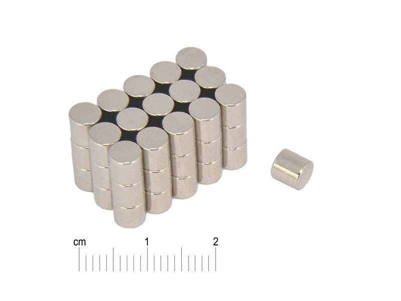 D5 x 5 / N38 - magnete cilindrico al neodimio