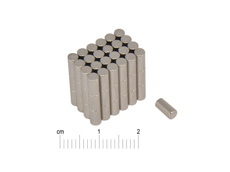 D3 x 6 / N38 - magnet neodimic cu tijă mică