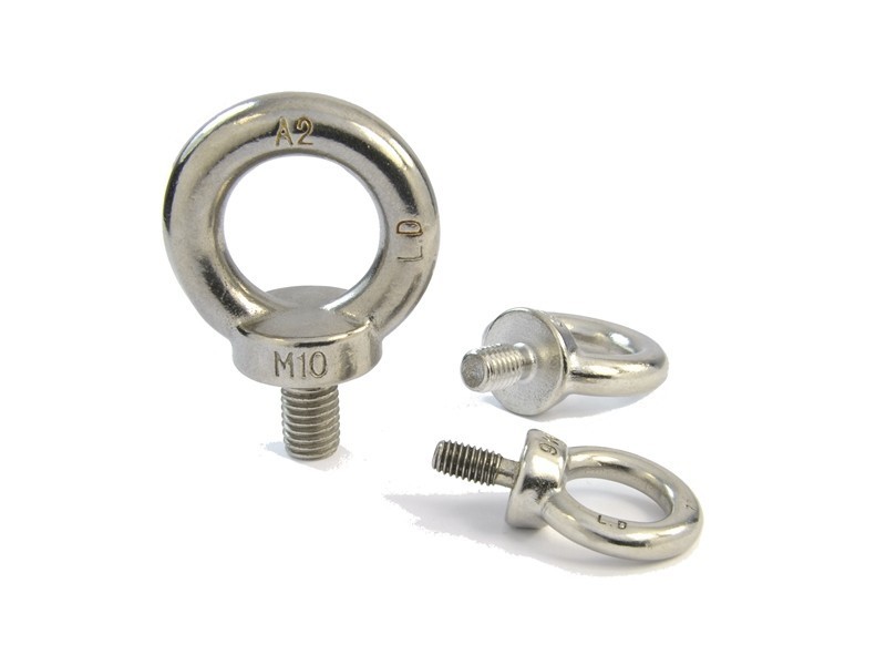 Tornillo M8 con ojo (acero resistente a los ácidos)