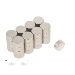 D10 x 5 / N38 - magnet de neodim (NdFeB)