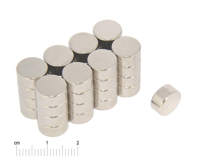 D10 x 5 / N38 - Neodym Magnet (NdFeB)