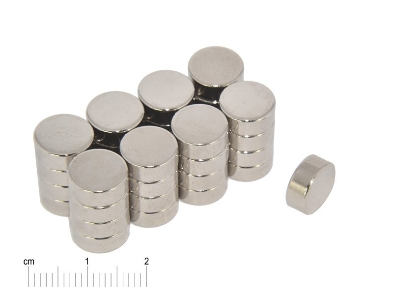 D10 x 4 / N38 - magnet de neodim (NdFeB)