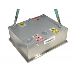 Überband Magnetblock zur Eisenseparierung 750x630x253 / F mit Reinigungsplatte