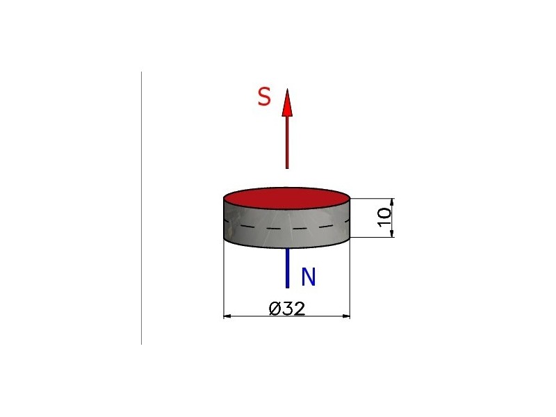 D32 x 10 / F30 - ferriitmagnet
