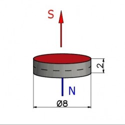 D8 x 2 / F30 - феритовий магніт