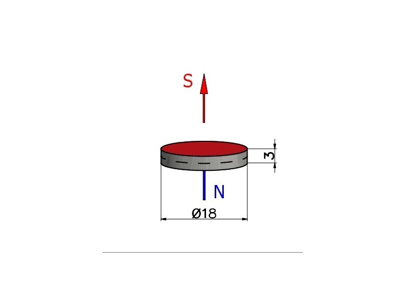 D18 x 3 / F30 - ferriitmagnet
