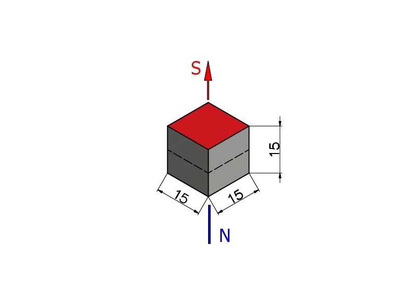15 x 15 x 15 x 15 / N42 - Neodímium mágnes (NdFeB)