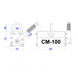 Zdvíhací magnet CM100