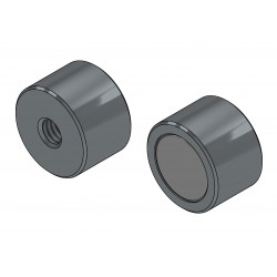 Íman, diâmetro 12 mm, rosca interna M4, altura 8 mm, neodímio