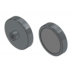 Magnet korpuses, läbimõõt 40 mm, kruvipesaga M6 - neodüüm magnet.