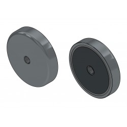 Magnet, diameter 32 mm, M4 innvendig gjenge, høyde 7 mm, ferritt
