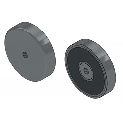 Magnet, průměr 63 mm, vnitřní závit M8, výška 14 mm, feritový