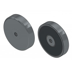 Magnet, priemer 80 mm, vnútorný závit M10, výška 18 mm, feritový
