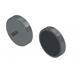 Magnet, průměr 63 mm, vnější závit M6, feritový
