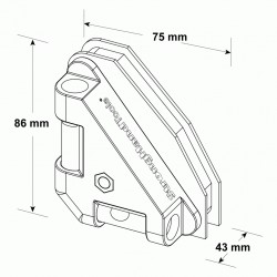 Magneettinen 3-akselinen vaaka LMC34679 Stronghandtools