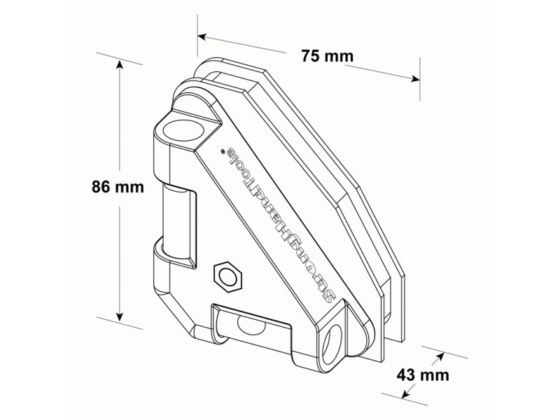 Magnetische 3-assige waterpas LMC34679 Stronghandtools