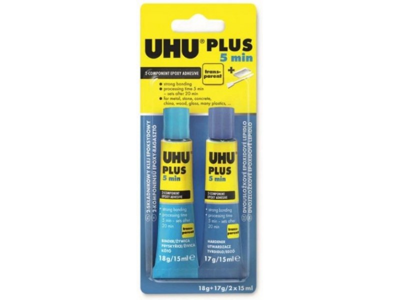 Epoxy-Zweikomponentenkleber Uhu Plus 5min 2x15ml