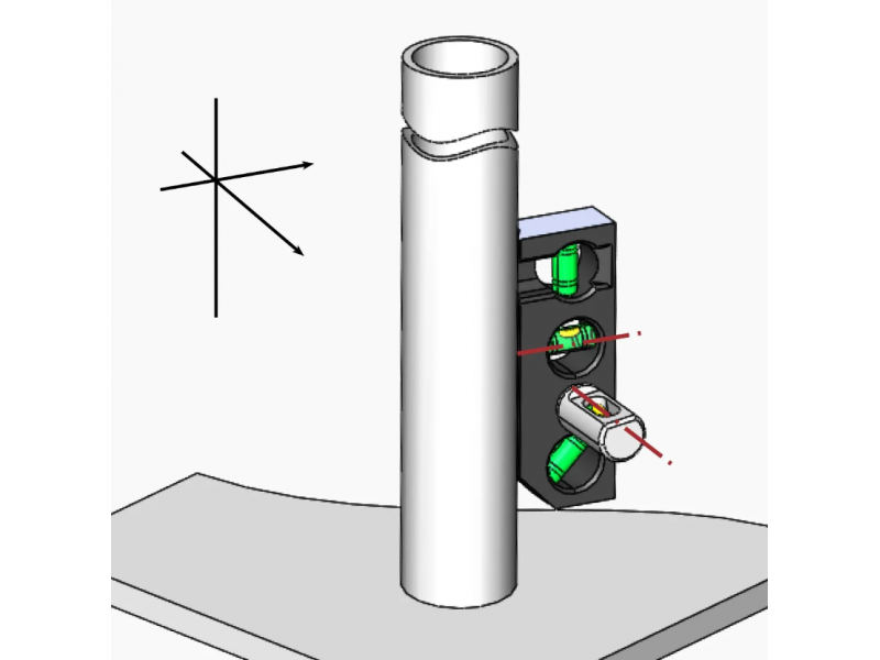 Magnetisk 3-akset vater  LM4625 Stronghandtools