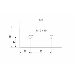 Plademagnet til jernudskillelse (vandtæt) 550x120x60 / N52