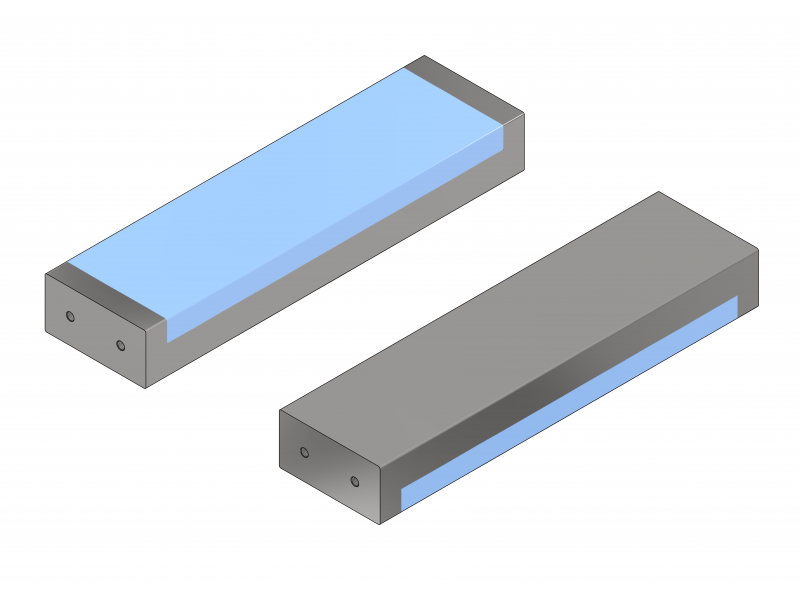 Plate magnet for iron separation (waterproof) 450x120x60 / N52