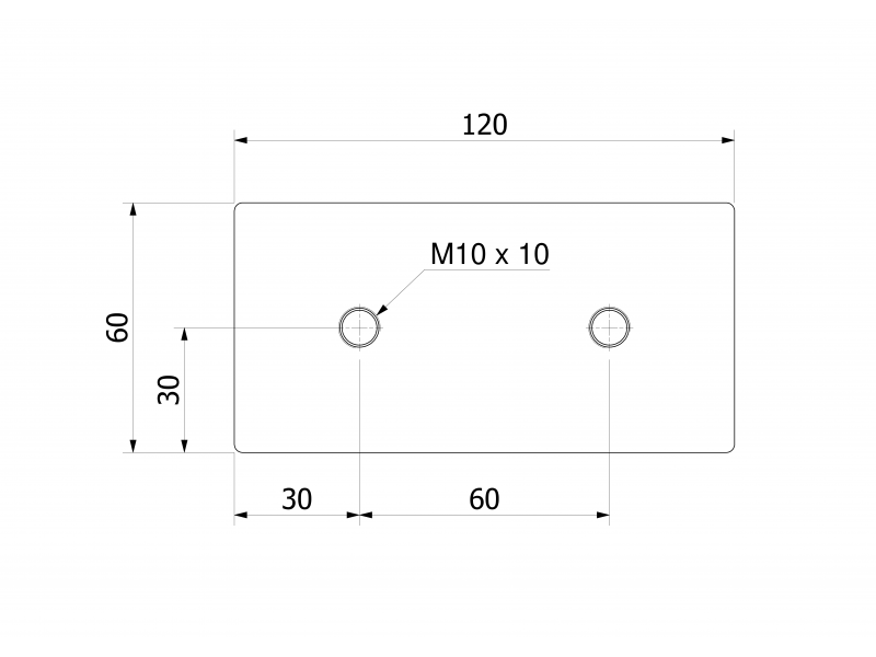 Plate magnet for iron separation (waterproof) 350x120x60 / N52
