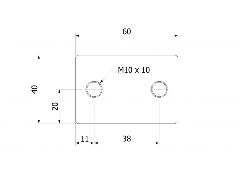 Placa magnética para separación de hierro (impermeable) 250x60x40 / N52