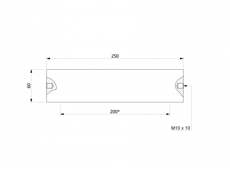 Deskový magnet pro separaci železa (vodotěsný) 250x120x60 / N52