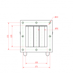 Μαγνήτης καθαρής ροής 135x135/200x200/N