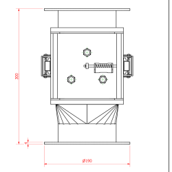 Magnet Cleanflow 135x135x300/2xD129/N