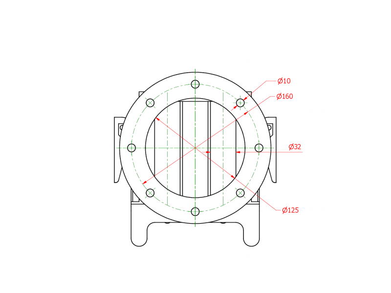 Cleanflow magnēts 135x135x300/2xD129/N