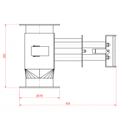 Cleanflow magneet 135x135x300/2xD129/N