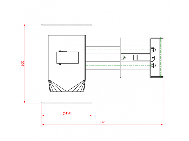 Cleanflow-magnet 135x135x300/2xD129/N