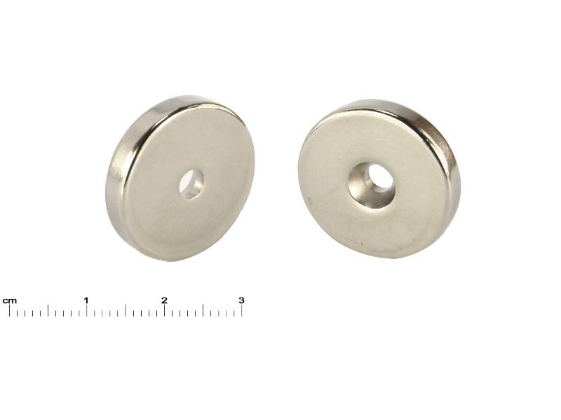 D25 x d7,5/4,5 x 5 / N38 - Neodymium magneet (NdFeB)