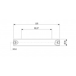 Magnetisk filterstang (vanntett) 18 x 125 / 2 x M5in / N52