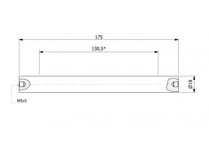 Magnetisk filterstång (vattentät) 18 x 175 / 2 x M5in / N52