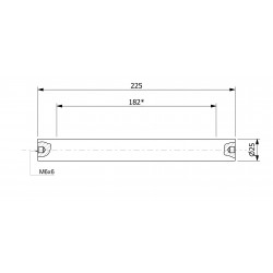 Barra filtro magnetica (impermeabile) 25 x 225 / 2 x M6in / N52