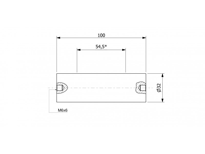 Магнитна филтърна лента (тънкостенна)(водоустойчива) 32 x 100 / 2 x M6in / N52