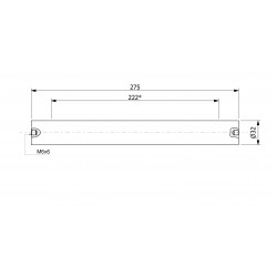 Magnetic filter bar (thin-walled)(waterproof) 32 x 275 / 2 x M6in / N52