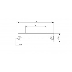 Bară filtrantă magnetică (cu pereți subțiri) (impermeabilă) 32 x 130 / 2 x M6in / N52