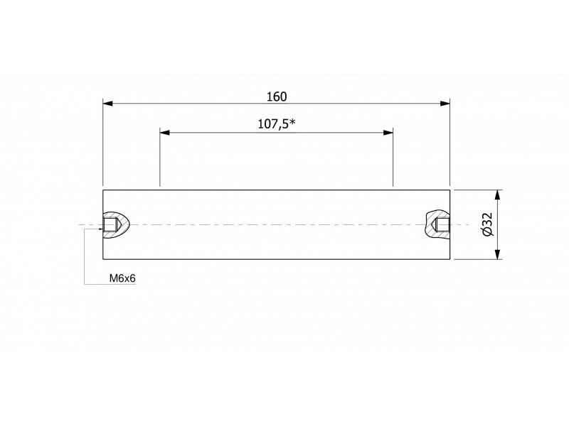 Магнитна филтърна лента (тънкостенна)(водоустойчива) 32 x 160 / 2 x M6in / N52