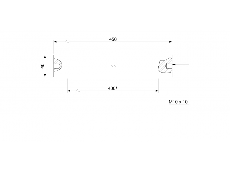 Пластинков магнит за отделяне на желязо (водоустойчив) 450x60x40 / N52